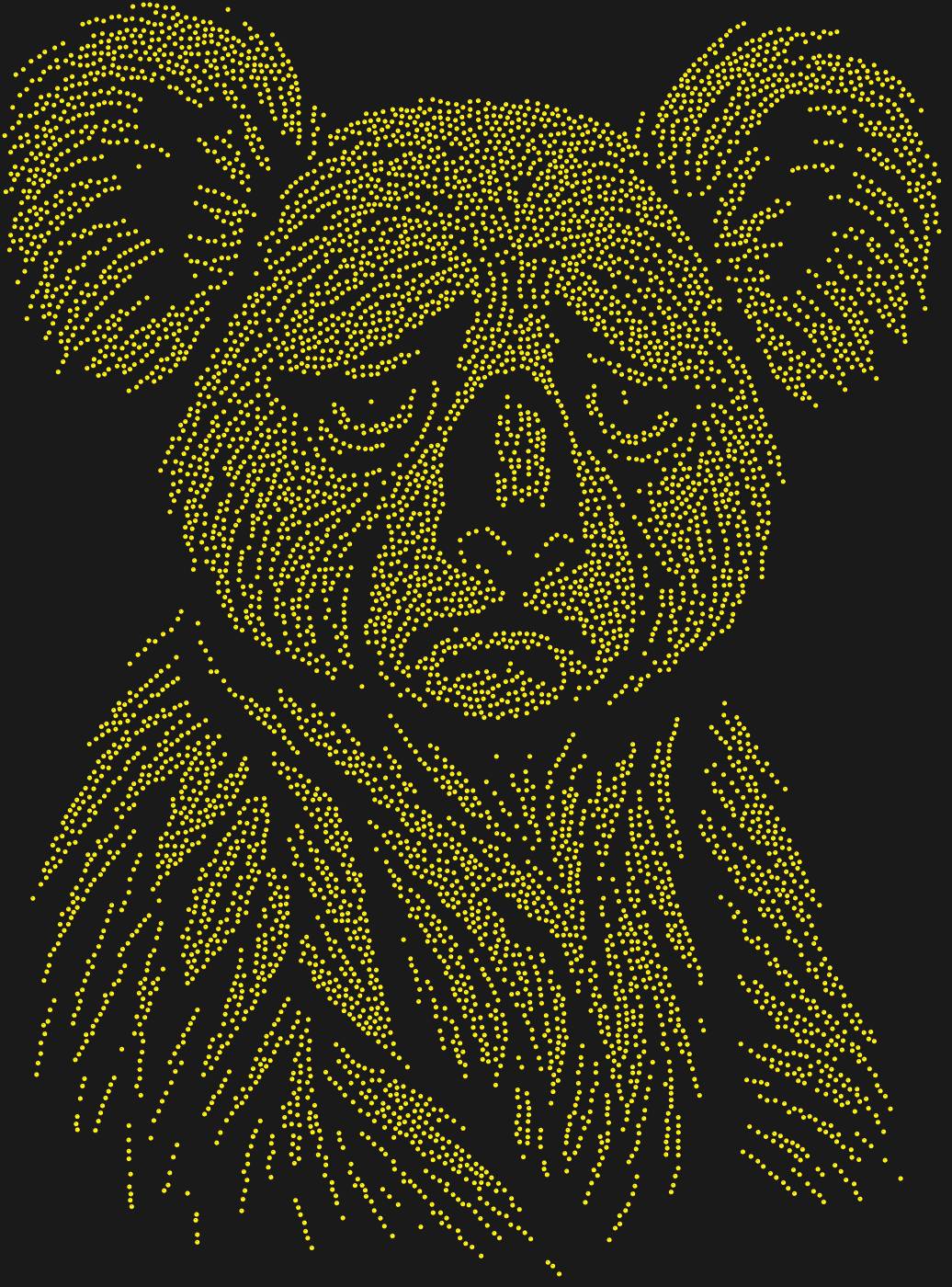 Трафарет Грустная коала — SADKOALA1