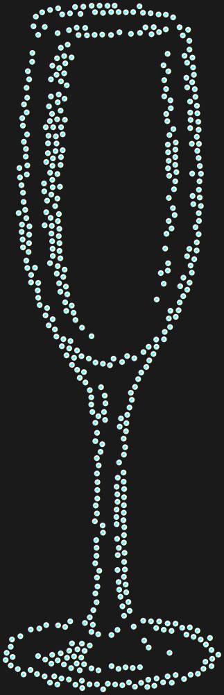 Трафарет Tall glass — RHT_GLASS1_SS16_CRYSTAL_AB_DMC