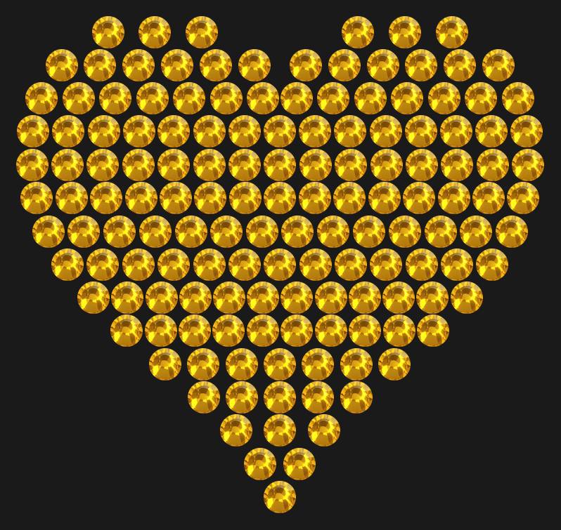 Трафарет Compact heart — RHT_HEART5_SS16_TOPAZ