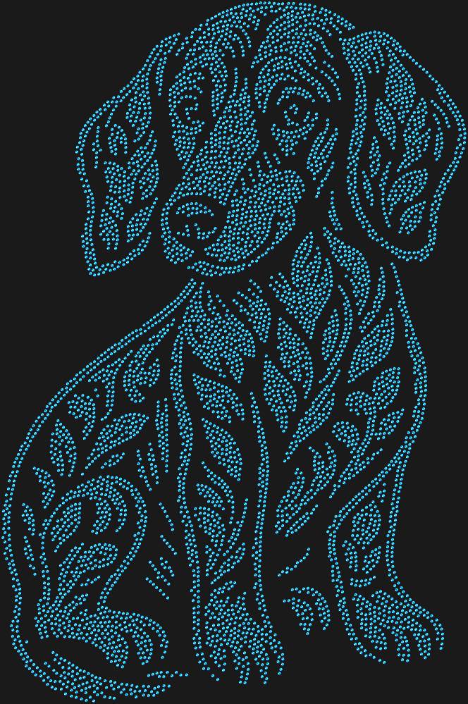 Трафарет Dachshund puppy — RHT_DACHSHUNDPUPPY1_SS12_SAPPHIRE