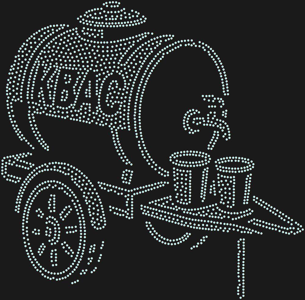 Трафарет Barrel of kvass — RHT_KVASS1_SS6_CRYSTAL_AB_DMC
