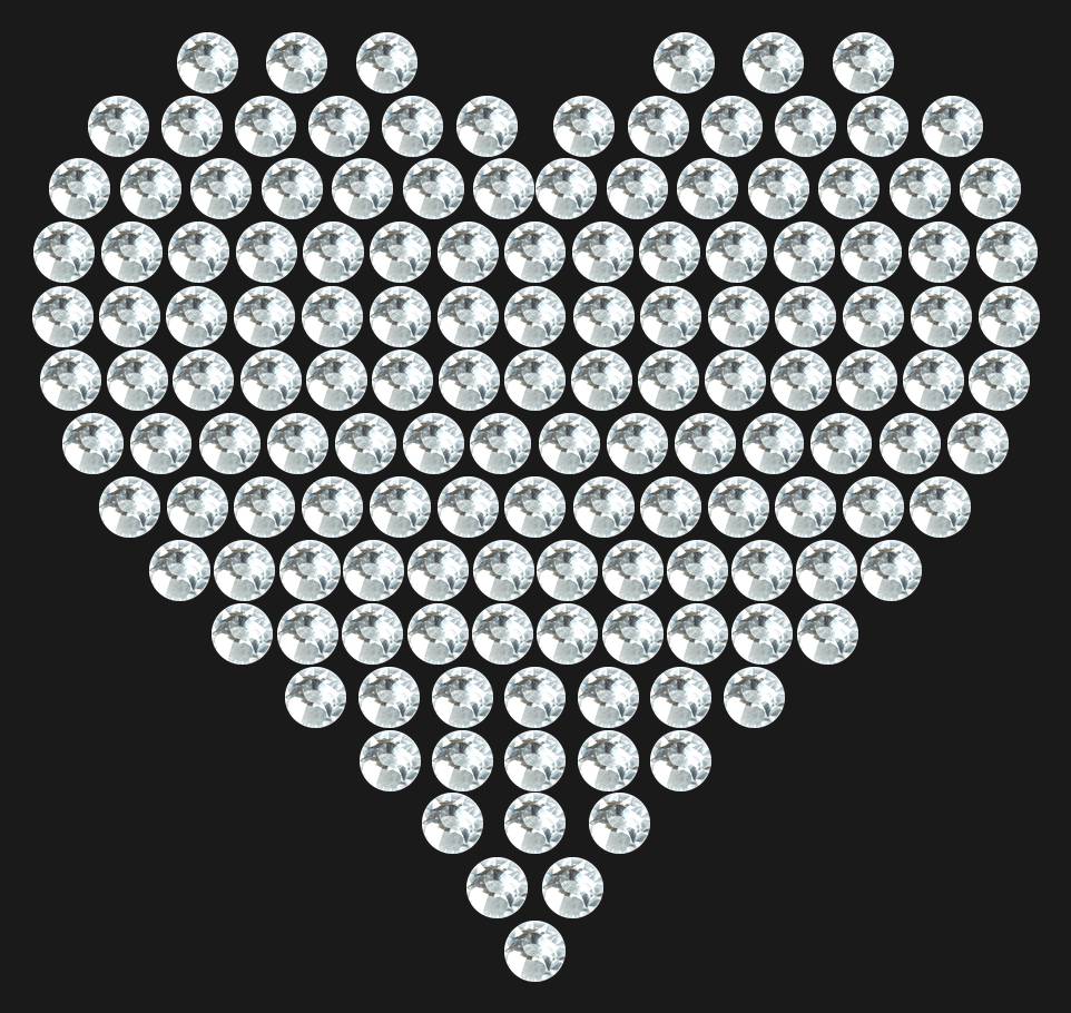 Трафарет Compact heart — RHT_HEART5_SS20_CRYSTAL_CLEAR