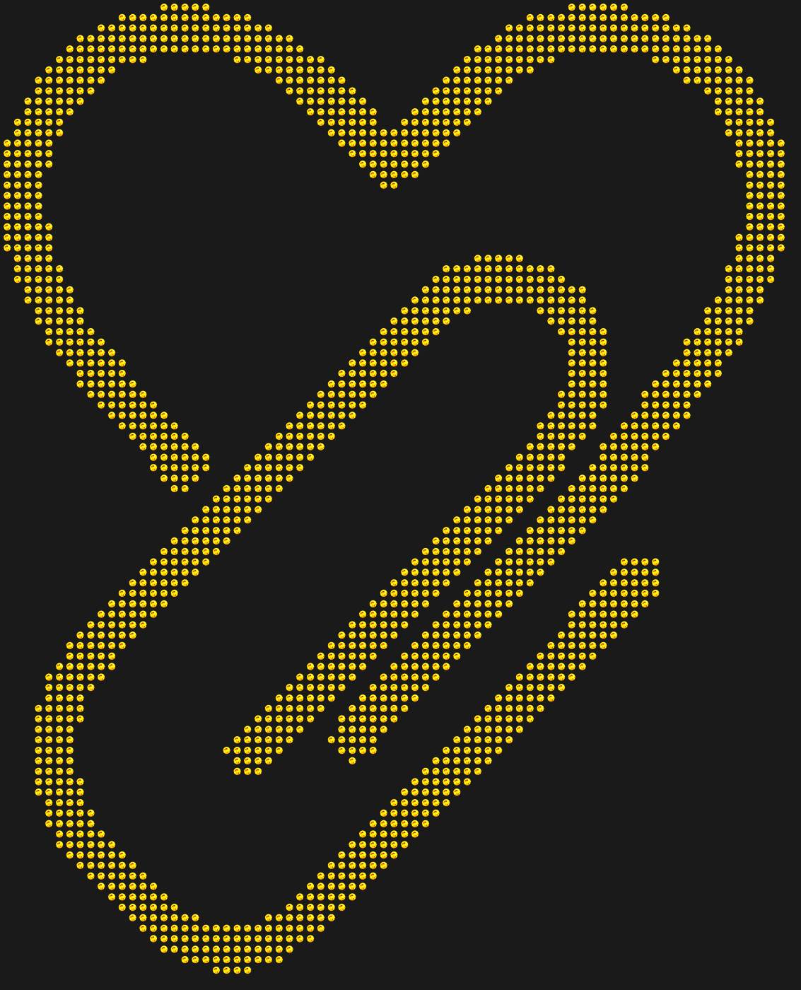 Трафарет Скрепка — CLIPHEART1