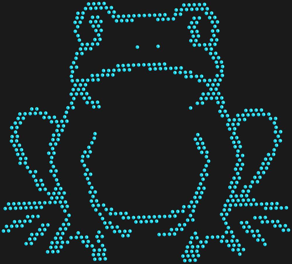 Трафарет Frog — RHT_FROG1_SS10_AQUAMARINE