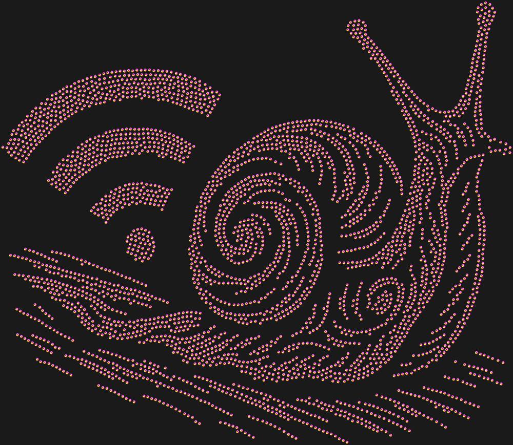 Трафарет Медленный интернет — RHT_SNAIL3_SS10_RAINBOW