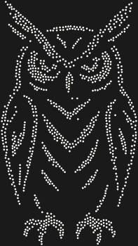 Diamond painting kit, "Owl". 1048 crystals. The image, combining wisdom, serenity, and mystery, will add a special magnetism to your work.