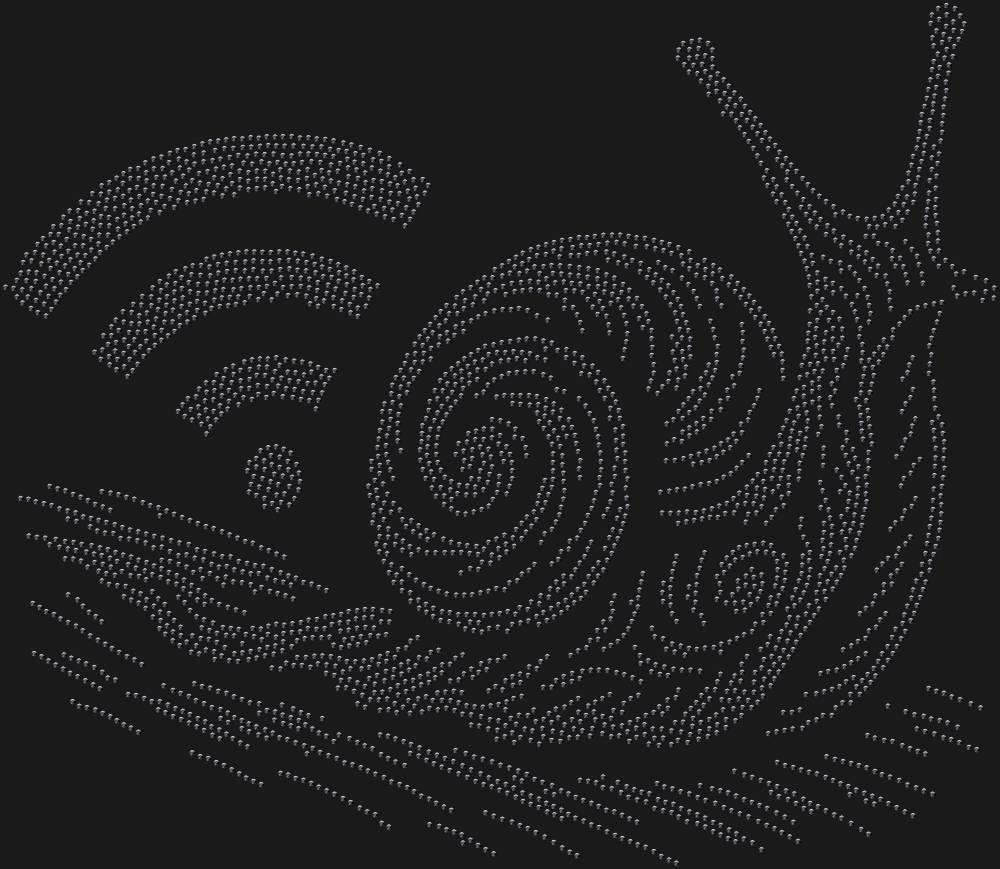 Трафарет Медленный интернет — RHT_SNAIL3_SS16_JET_BLACK