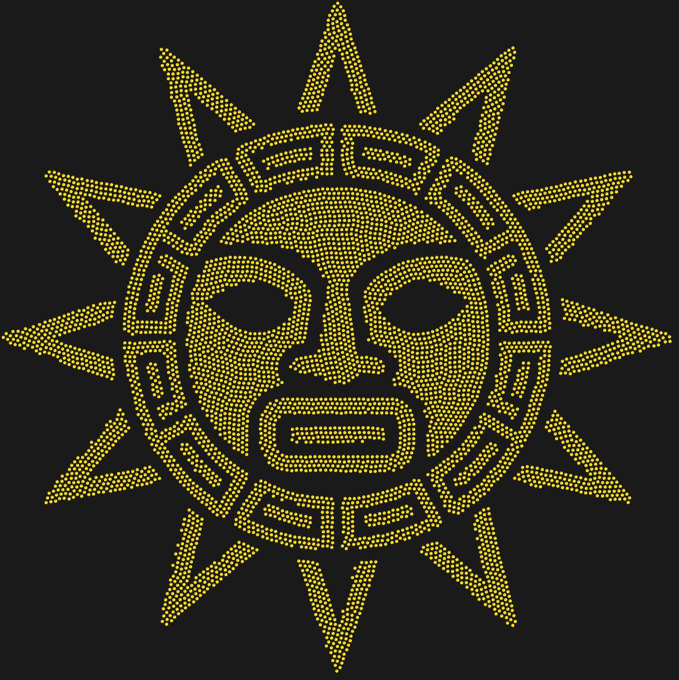 Трафарет Маска Солнце ацтеков — AZTECSUN1