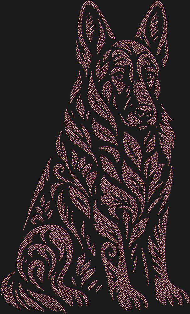 Трафарет German Shepherd — RHT_SHEPHERD1_SS4_RAINBOW