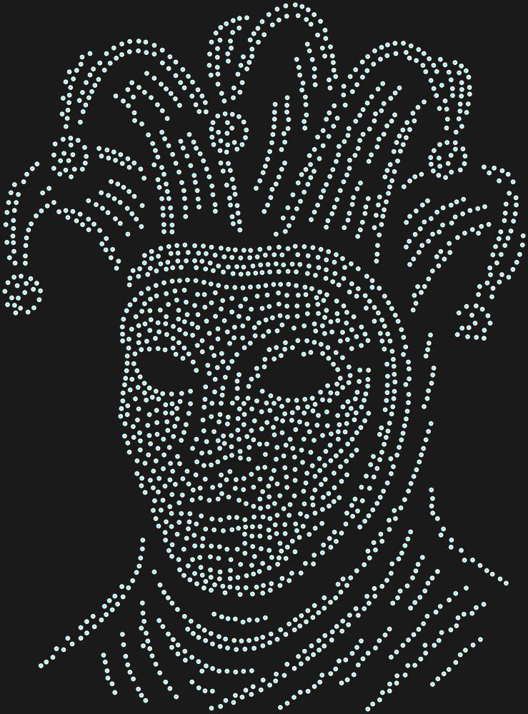 Трафарет Venetian Carnival mask — RHT_VENETIANCARNIVAL1_SS20_CRYSTAL_AB_DMC