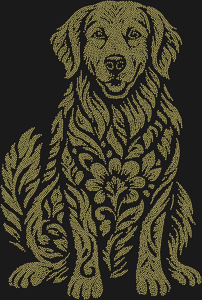 Трафарет Золотистый ретривер — RHT_GOLDENRETRIEVER1_SS8_GOLD