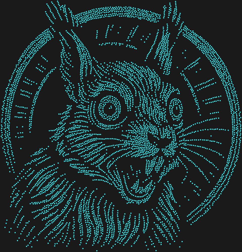 Трафарет Белка в колесе — RHT_SQUIRREL2_SS10_AQUAMARINE