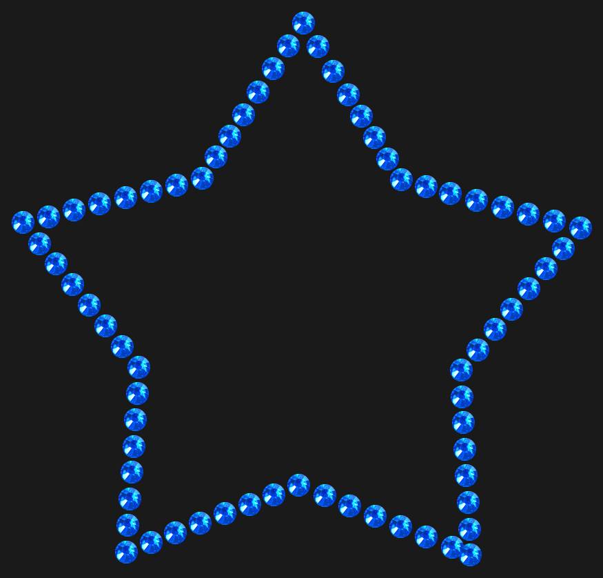 Трафарет Star contour — RHT_STAR1_SS10_SAPPHIRE