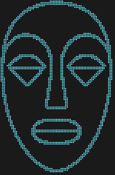 Рисунок из страз «Маска Ашанти» с 1620 сияющими искрами, словно древний дух, оживает в мерцающем танце света, увлекая в мир экзотики.