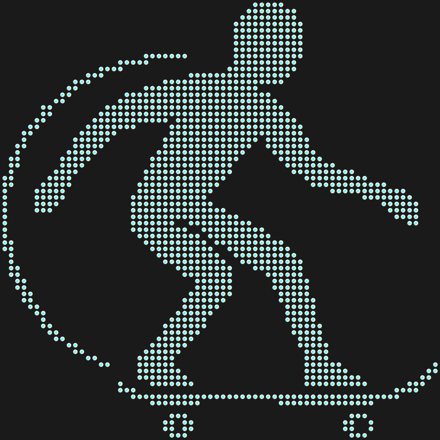 Трафарет Скейтбордист — SKATEBOARD1