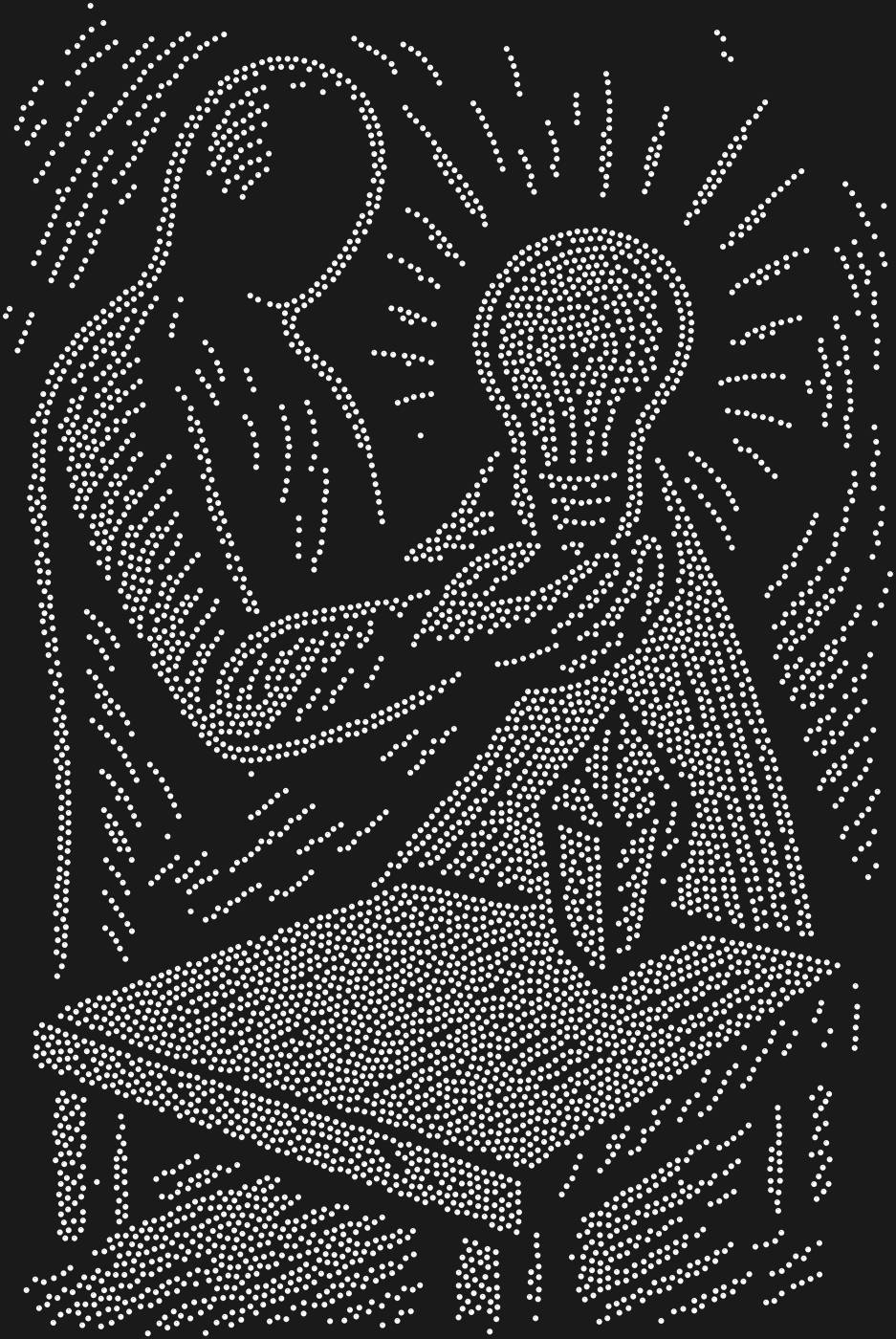 Трафарет Тень со своей лампой — SHADOWLAMP1