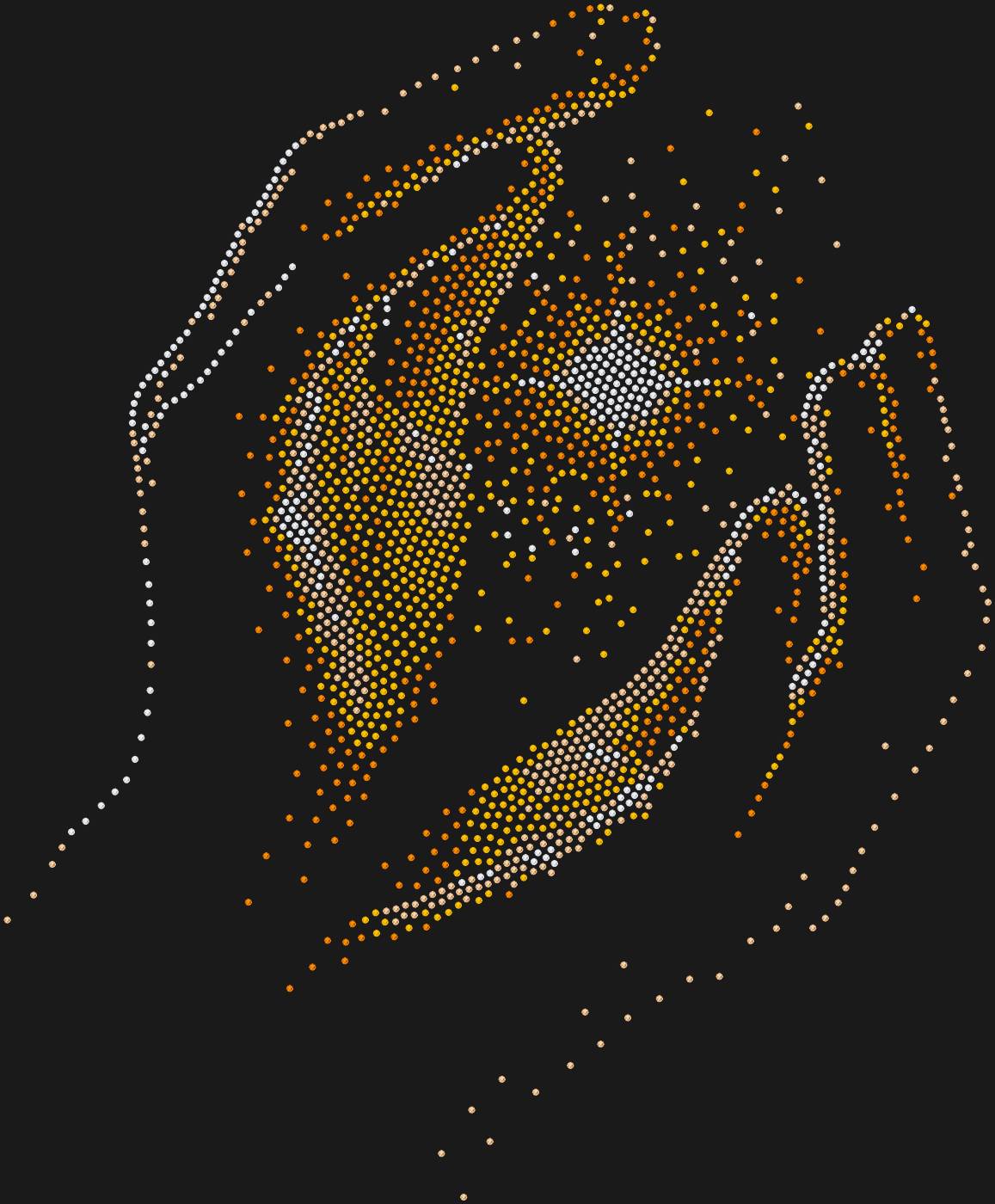 Трафарет Солнце в руках — SUNHANDS1