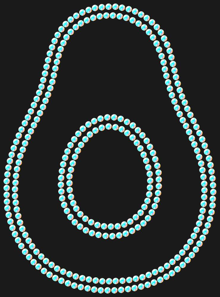Трафарет Avocado — RHT_AVOCADO1_SS6_CRYSTAL_AB_DMC