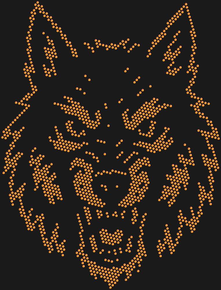 Трафарет Wolf — RHT_WOLF1_SS10_RED_VOLCANO