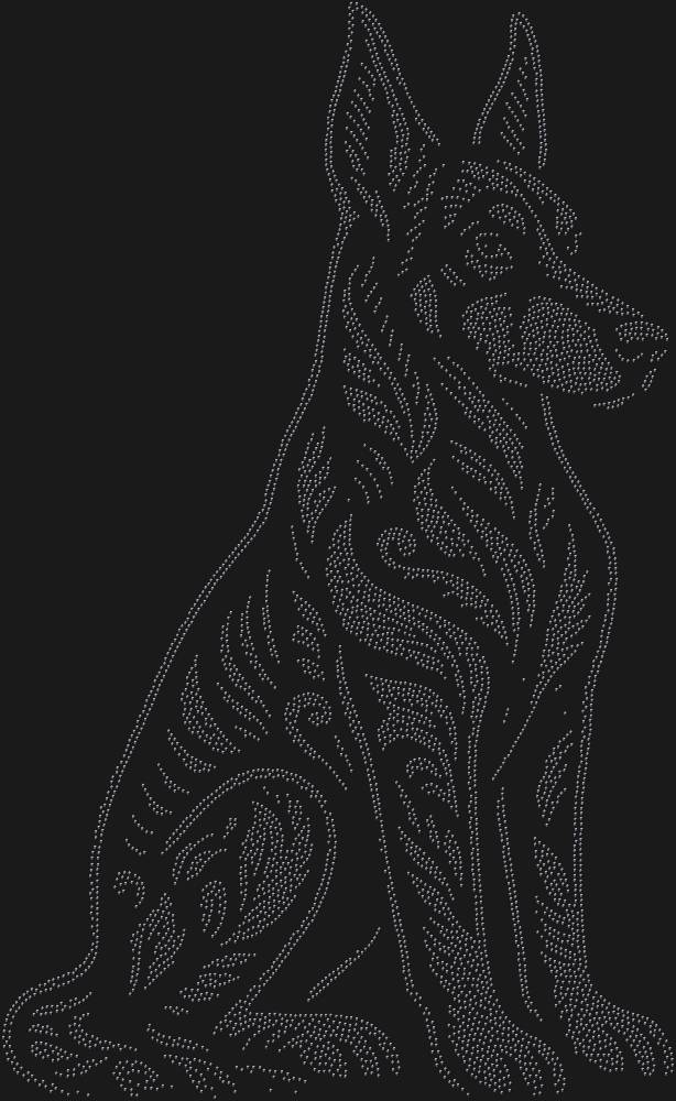 Трафарет Доберман-пинчер — RHT_DOBERMAN2_SS6_JET_BLACK