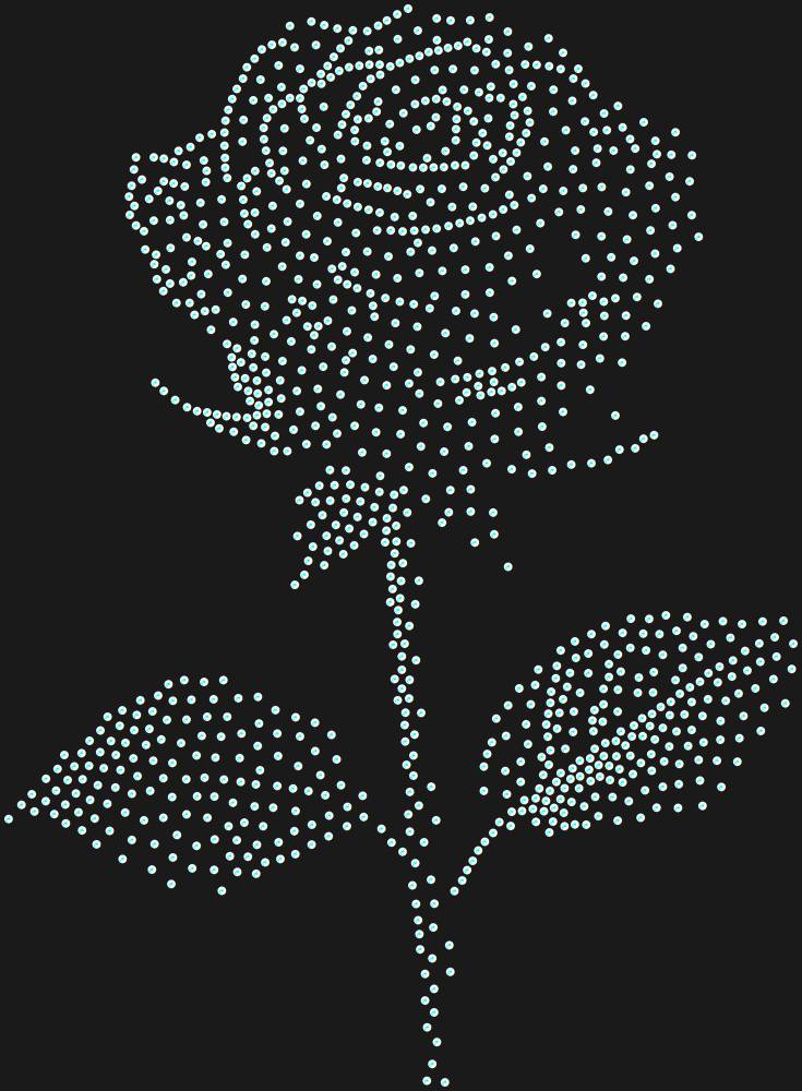 Трафарет Rose — RHT_ROSE3_SS10_CRYSTAL_AB_DMC