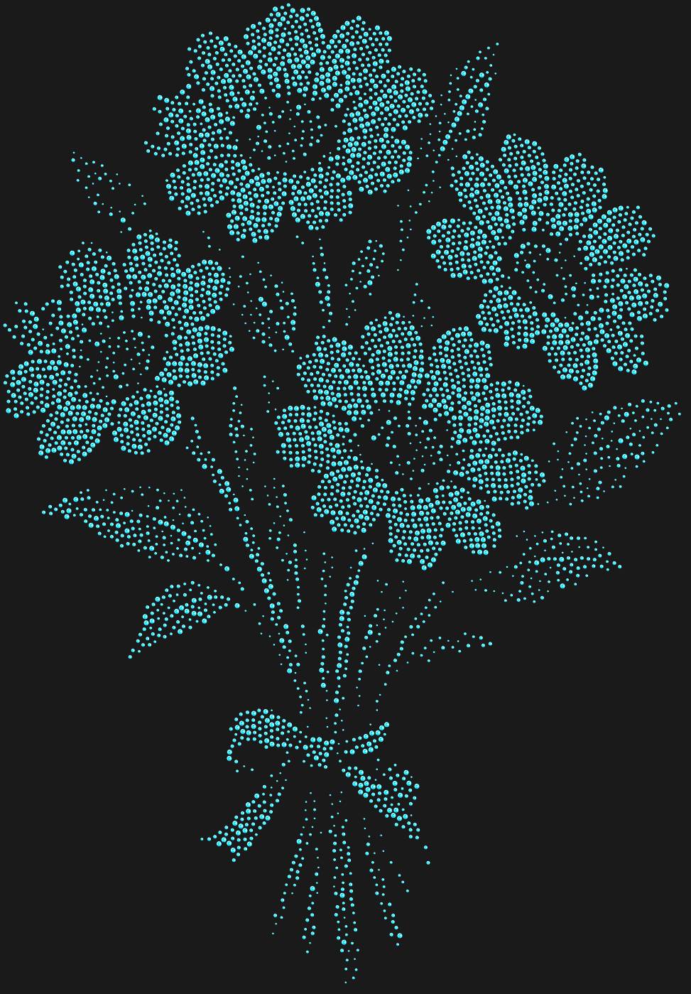 Трафарет Букет цветов — BOUQUET1