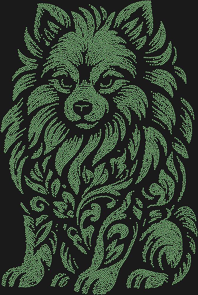 Трафарет Pomeranian Spitz — RHT_SPITZ1_SS20_LT_PERIDOT