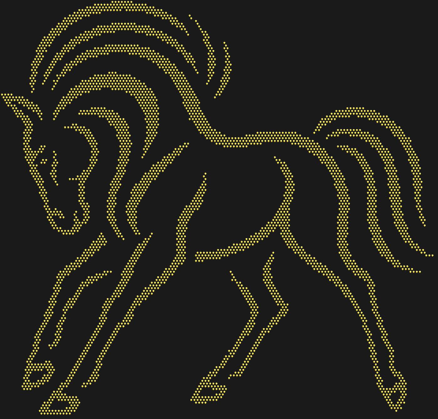 Трафарет Лошадь — HORSE11