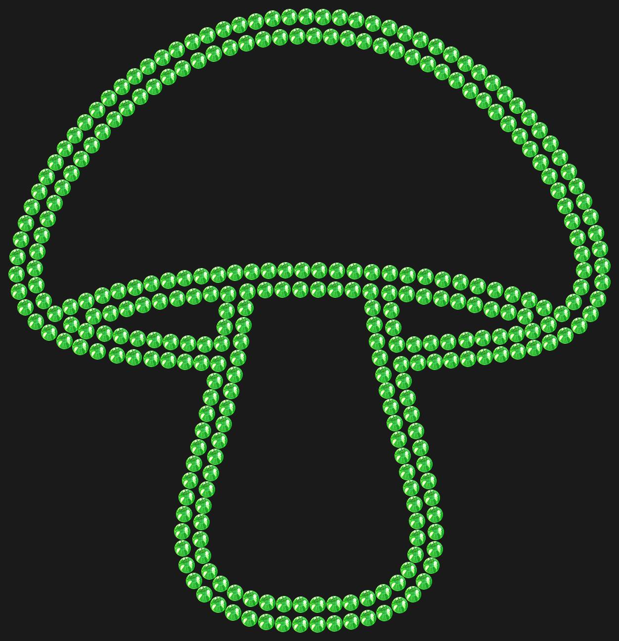 Трафарет Гриб — MUSHROOM1