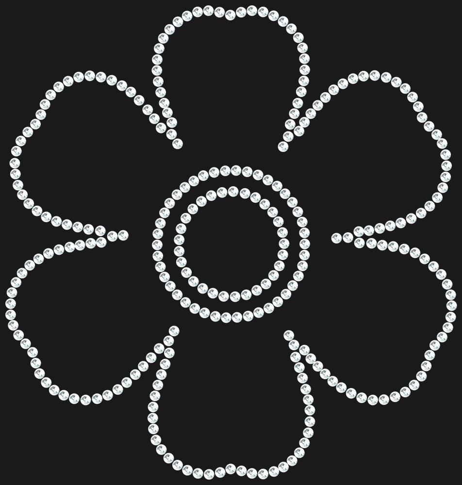 Трафарет Forget-me-not — RHT_FLOWER3_SS10_CRYSTAL_CLEAR