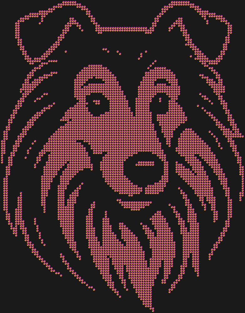 Трафарет Collie — RHT_DOG2_SS16_RAINBOW