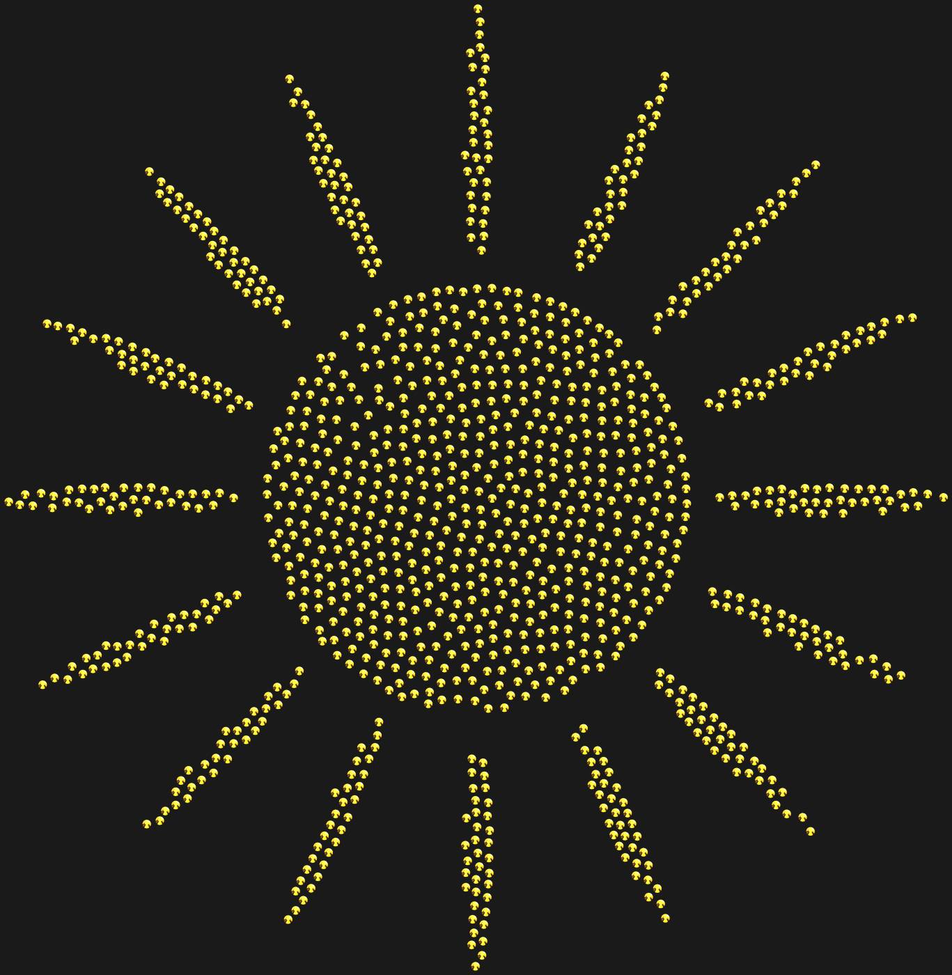 Трафарет Sun with rays — SUN1