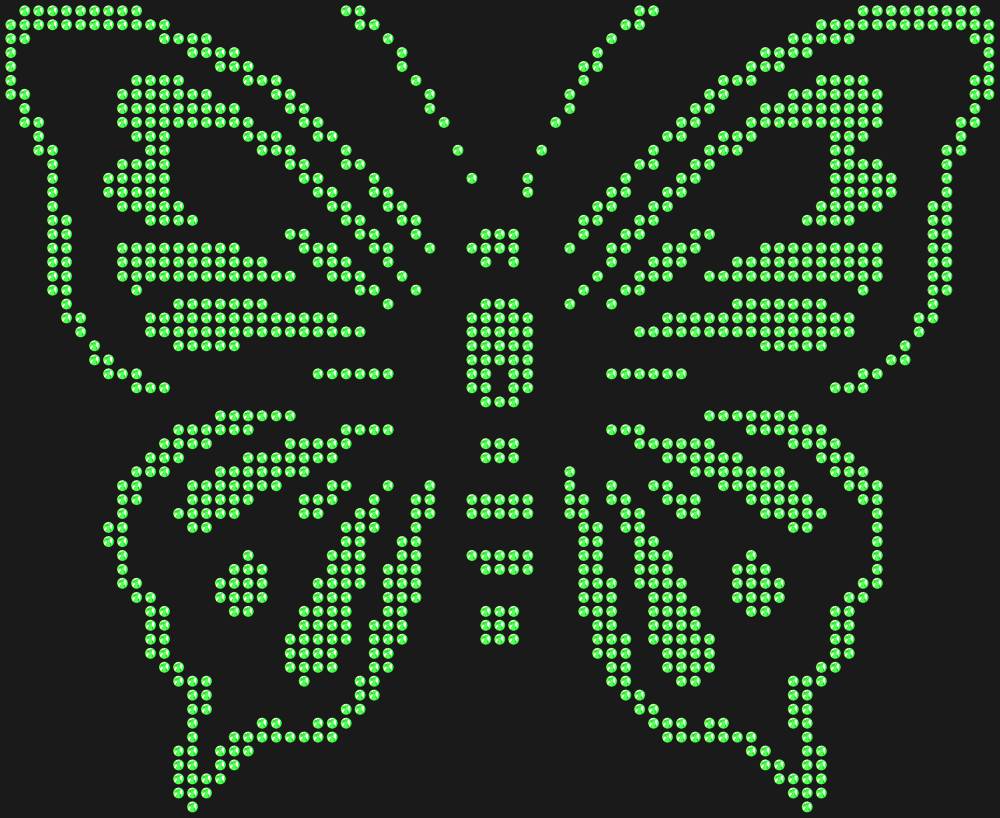 Трафарет Butterfly — RHT_BUTTERFLY2_SS16_LT_PERIDOT
