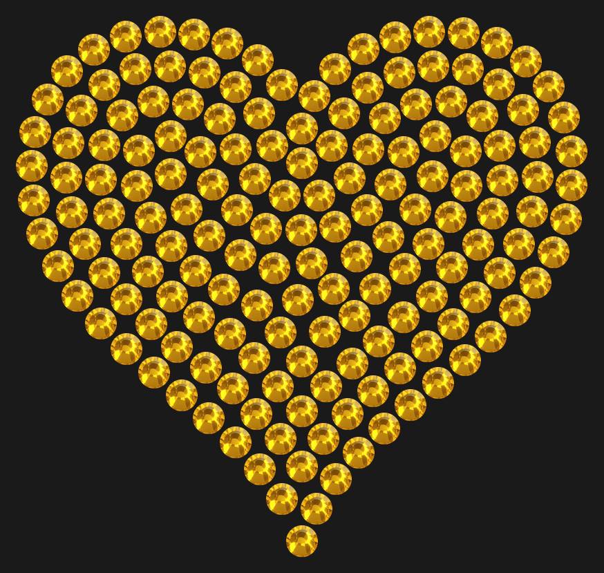 Трафарет Heart average — RHT_HEART2_SS16_TOPAZ