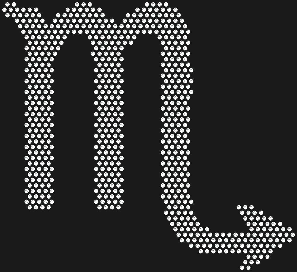 Трафарет Scorpio zodiac sign — RHT_ZODIACSCORPIO1_SS6_CRYSTAL_CLEAR