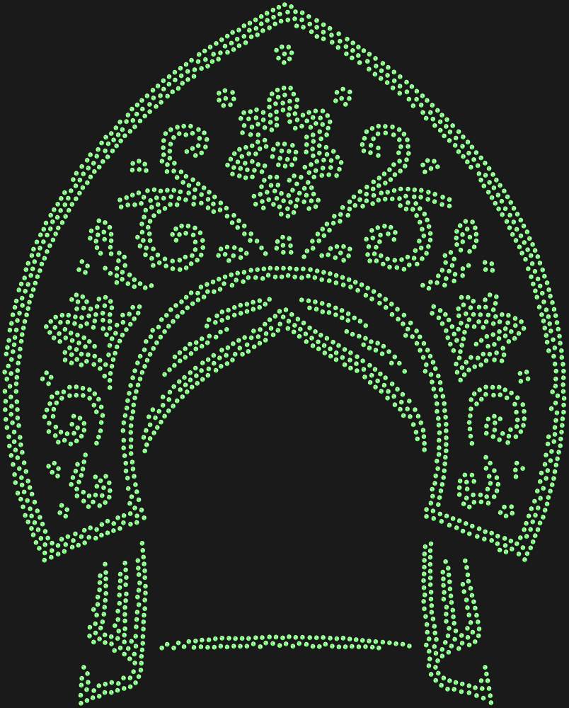 Трафарет Kokoshnik — RHT_KOKOSHNIK1_SS16_LT_PERIDOT