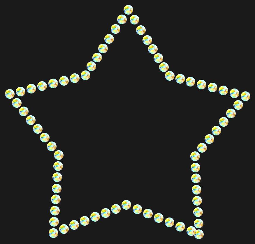 Трафарет Star contour — RHT_STAR1_SS10_CRYSTAL_AB