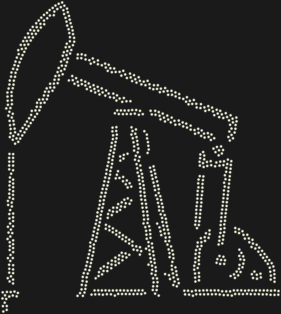 Трафарет Oil rig — RHT_OIL1_SS16_CRYSTAL_AB