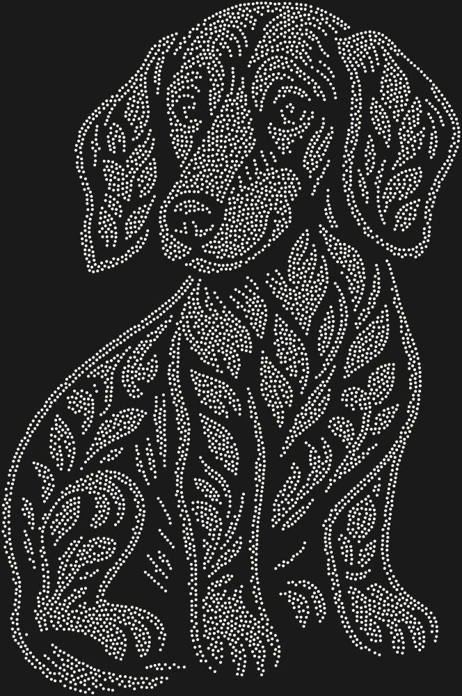 Трафарет Щенок таксы — RHT_DACHSHUNDPUPPY1_SS4_CRYSTAL_AB
