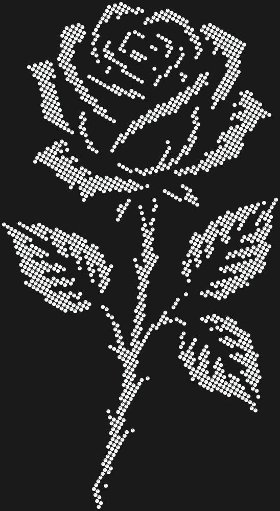 Трафарет Gothic Rose — RHT_ROSE2_SS16_CRYSTAL_CLEAR