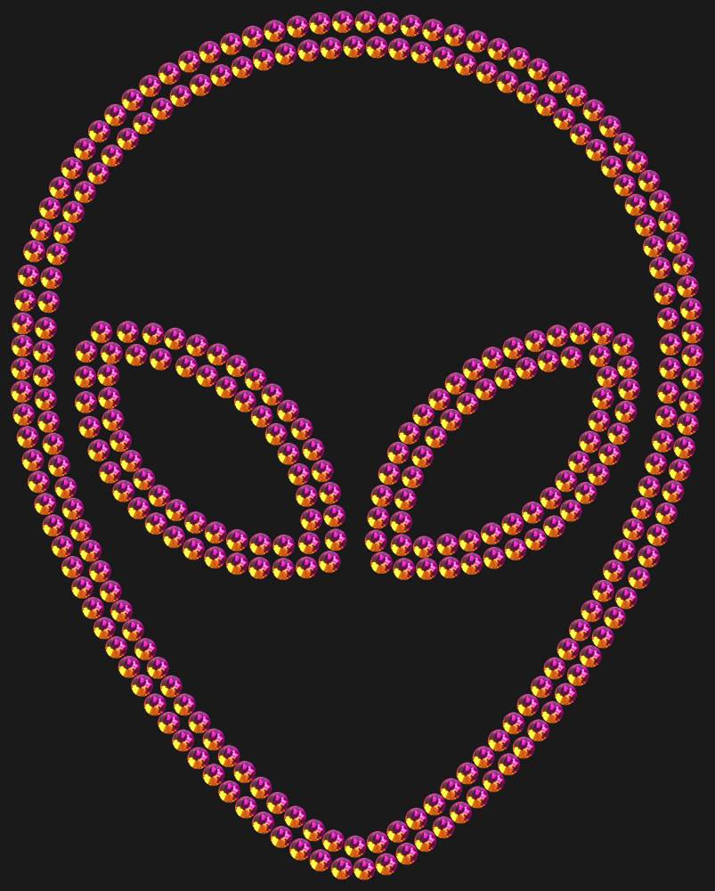 Трафарет Alien — RHT_UFO1_SS16_RAINBOW
