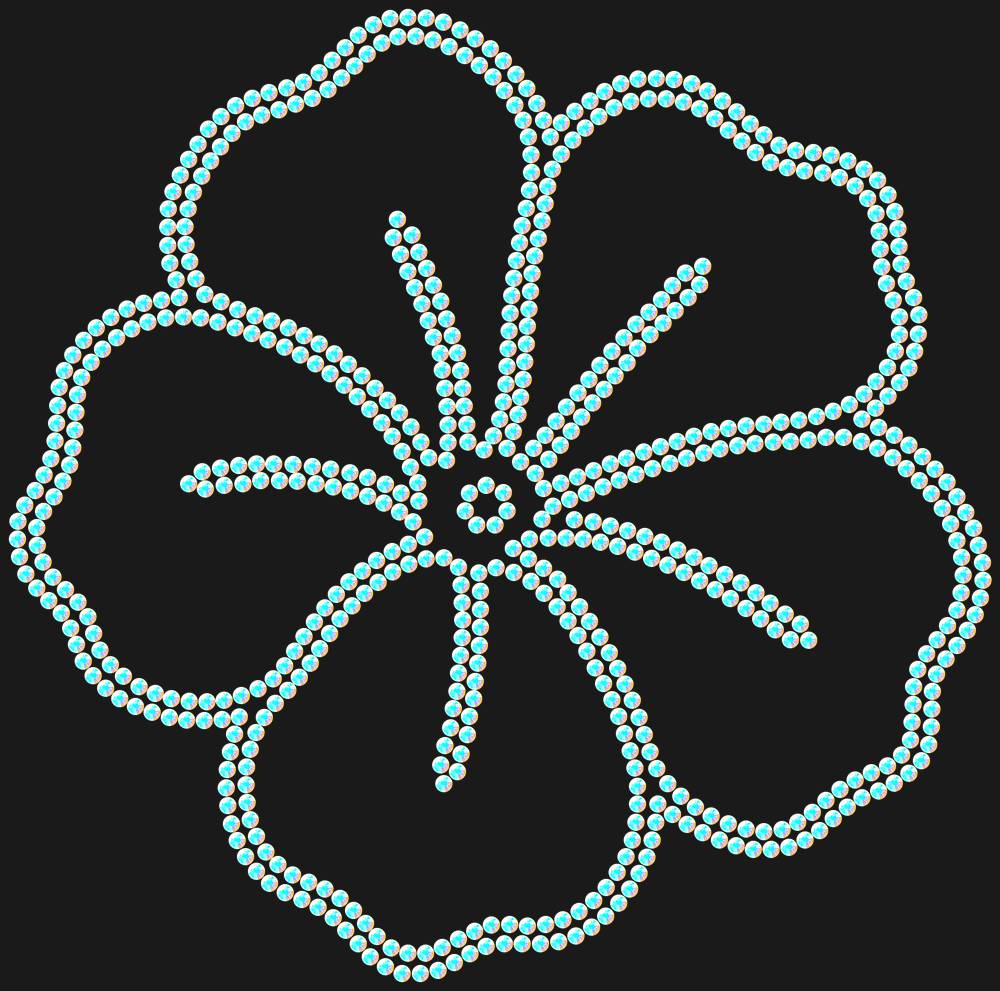 Трафарет Petunia — RHT_PETUNIA1_SS10_CRYSTAL_AB_DMC