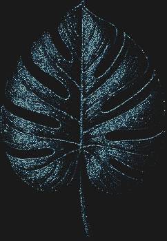 Рисунок из страз Монстера — изысканный шедевр, где 6418 искрящихся капель света расцветают в стилизованном листе, наполняя пространство тропической роскошью и сиянием.