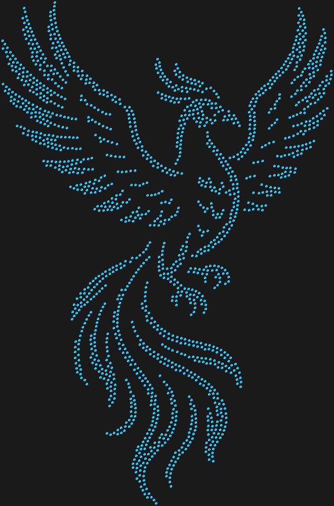 Трафарет Phoenix bird — RHT_FENIX1_SS16_SAPPHIRE