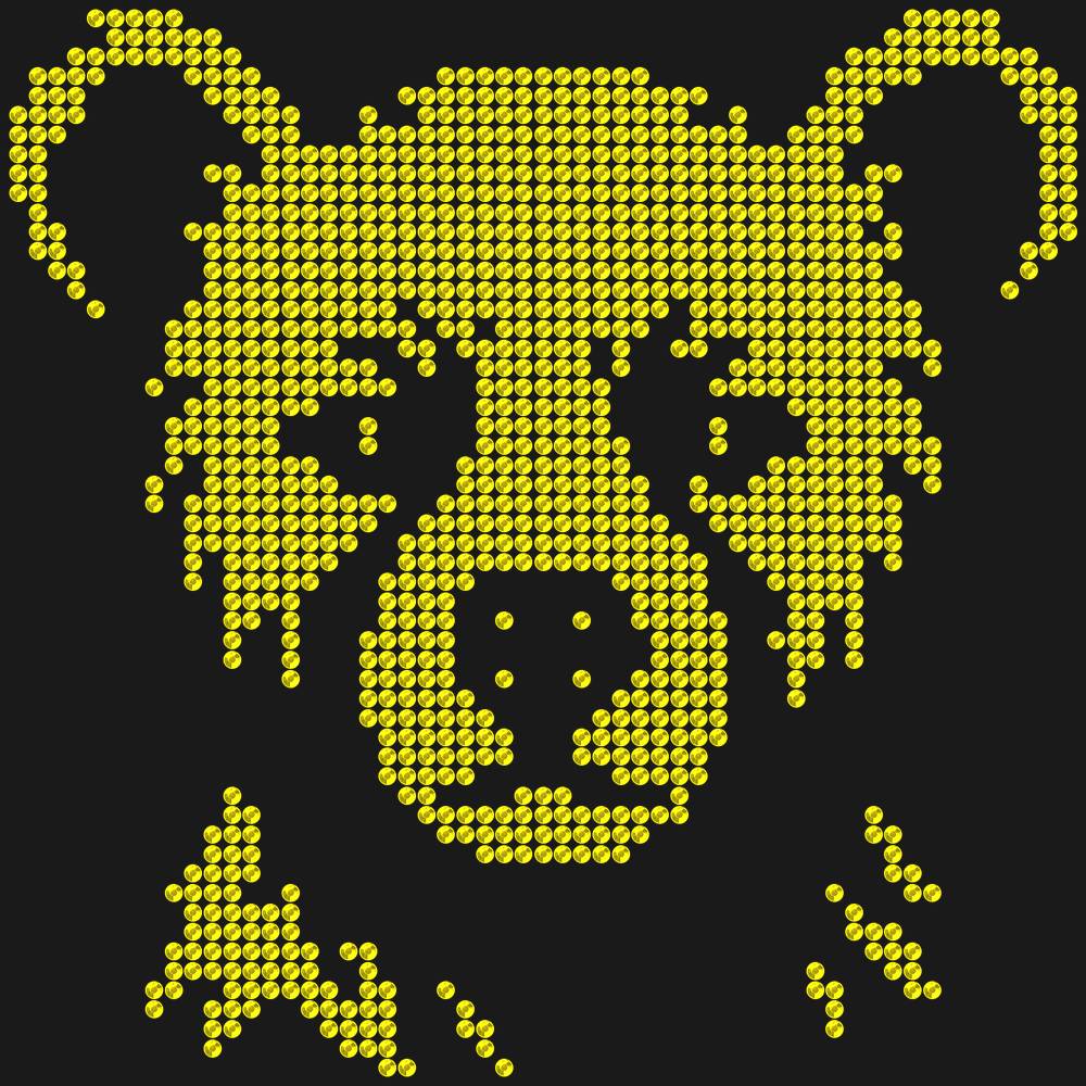 Трафарет Stern bear cub — RHT_LITTLEBEAR1_SS10_CITRINE
