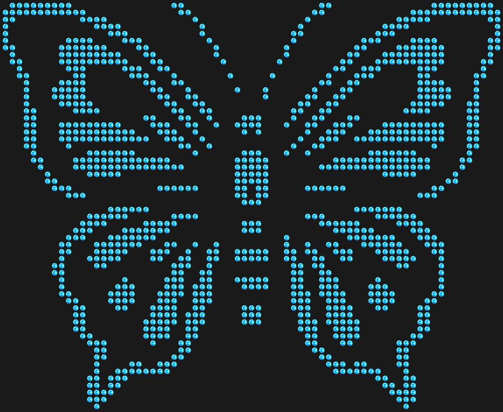 Трафарет Butterfly — RHT_BUTTERFLY2_SS10_LT_SAPPHIRE