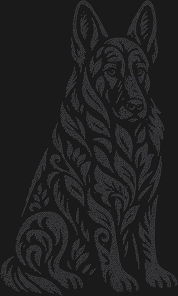 Трафарет Немецкая овчарка — RHT_SHEPHERD1_SS4_JET_BLACK