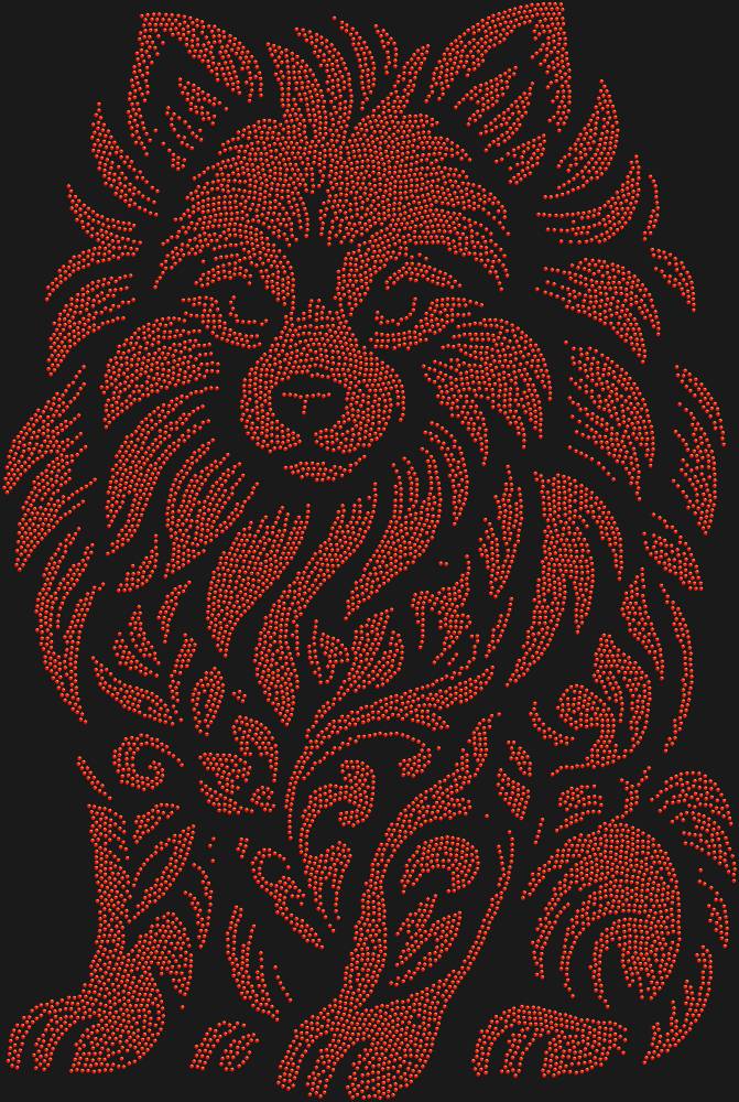 Трафарет Pomeranian Spitz — RHT_SPITZ1_SS3_LT_SIAM