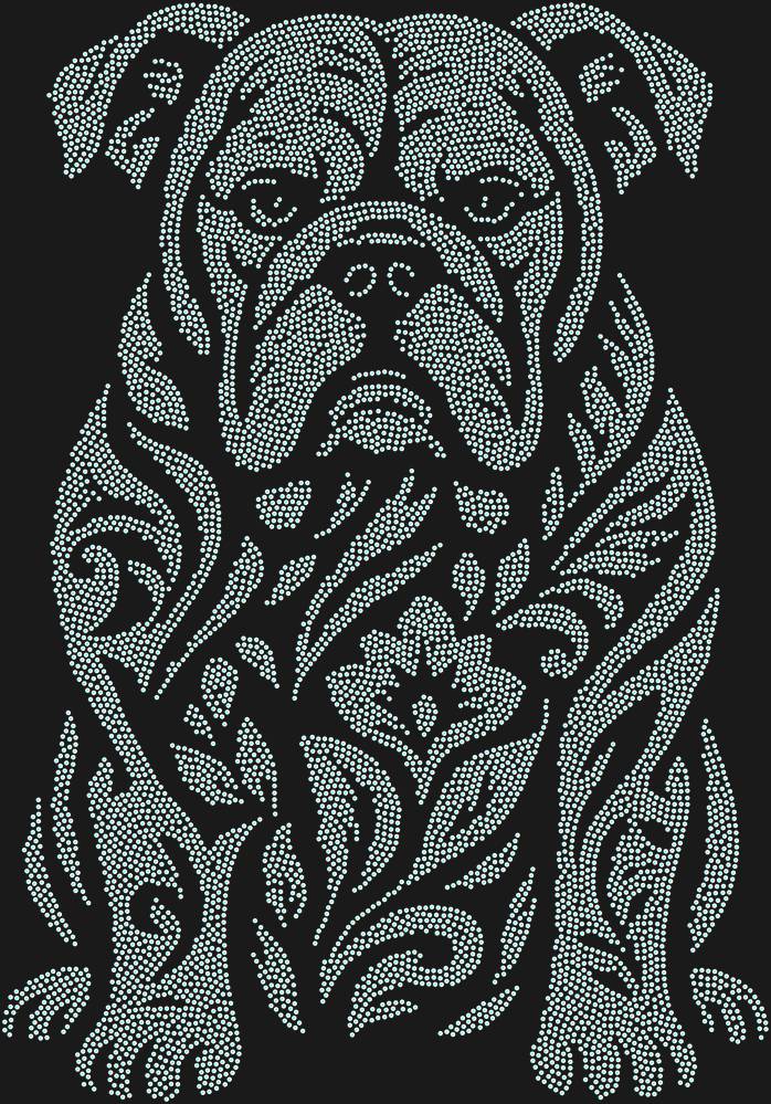 Трафарет Бульдог — RHT_BULLDOG1_SS12_CRYSTAL_AB_DMC