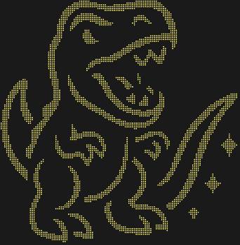 Динозавр, изящно мерцающий 3488 стразами, оживает, чтобы наполнить ваш мир древней энергией и сказочным блеском.